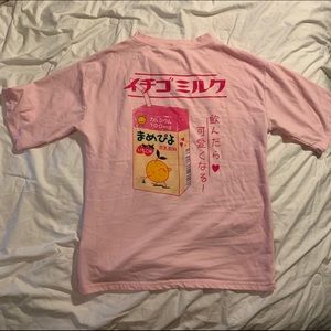 Aesthetic Japanese Over-Sized Milk Box T-Shirt